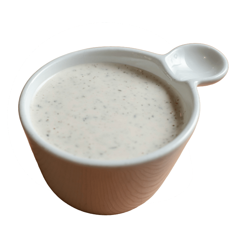 Cup of MOZZ house ranch