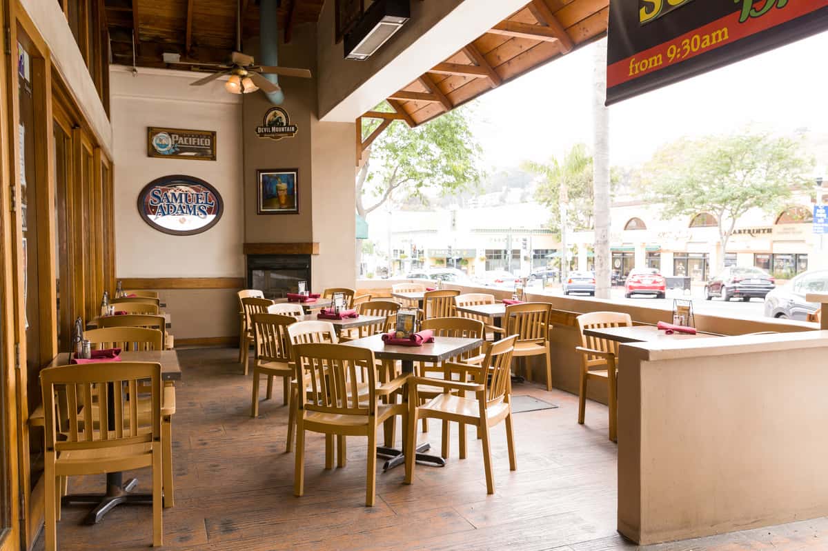 front of restaurant
