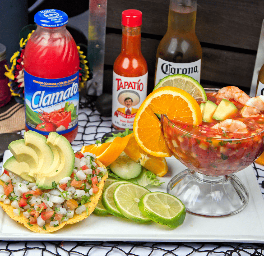food and drink spread