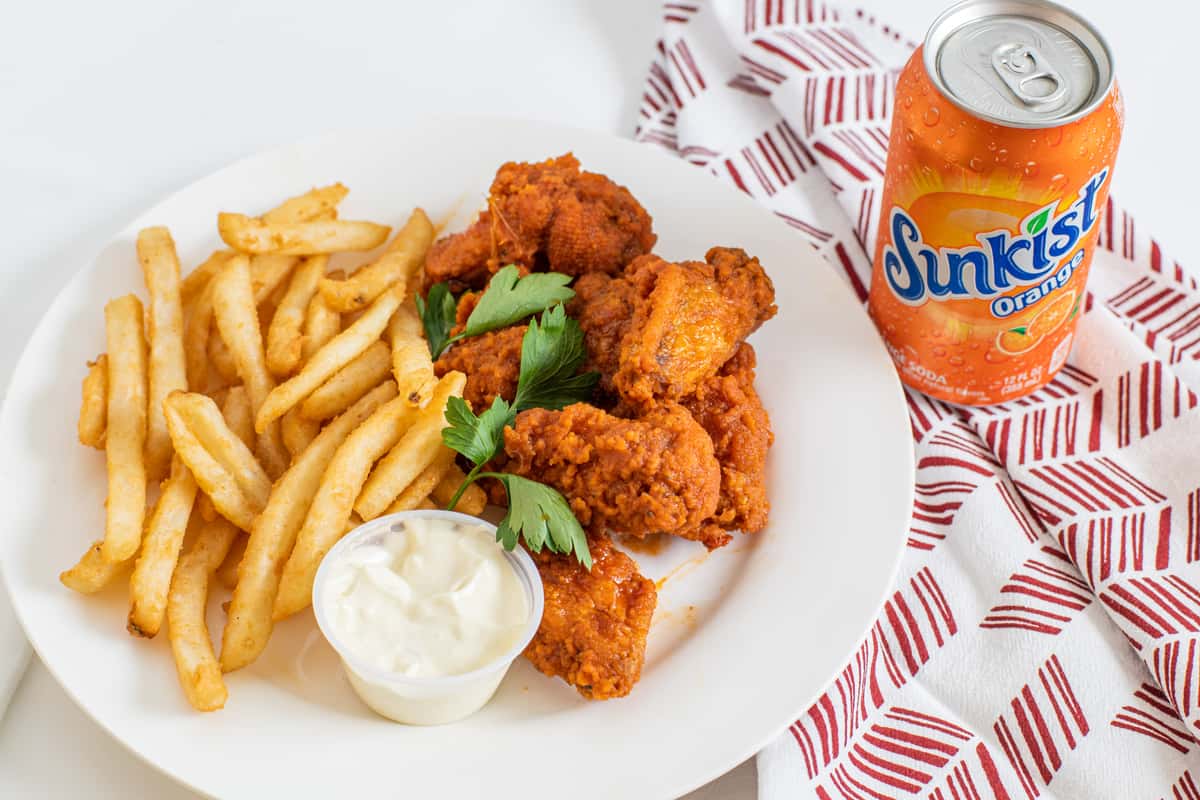 Buffalo Wing Combo (6 Pieces) Menu Ambassador Fish and Chicken