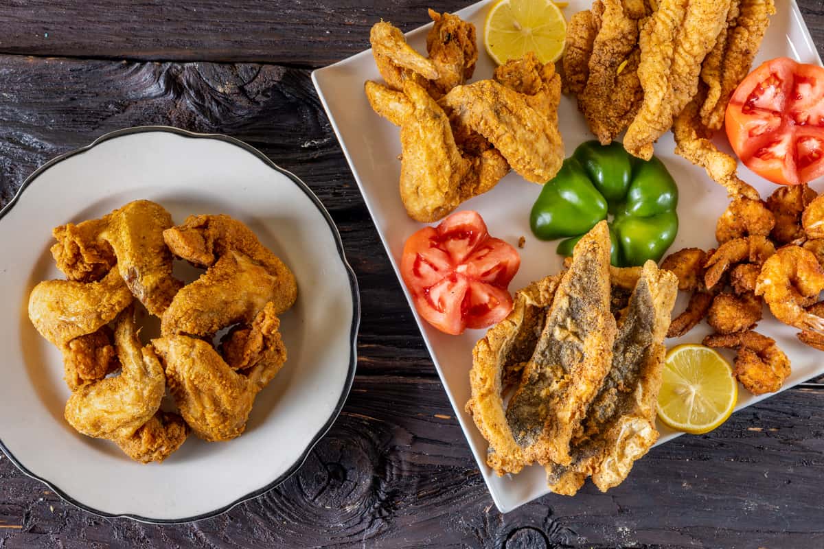 Hero shot of fried chicken