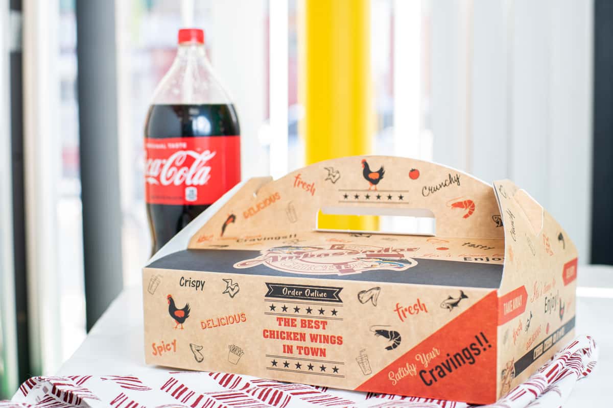 Packaged meal with coke