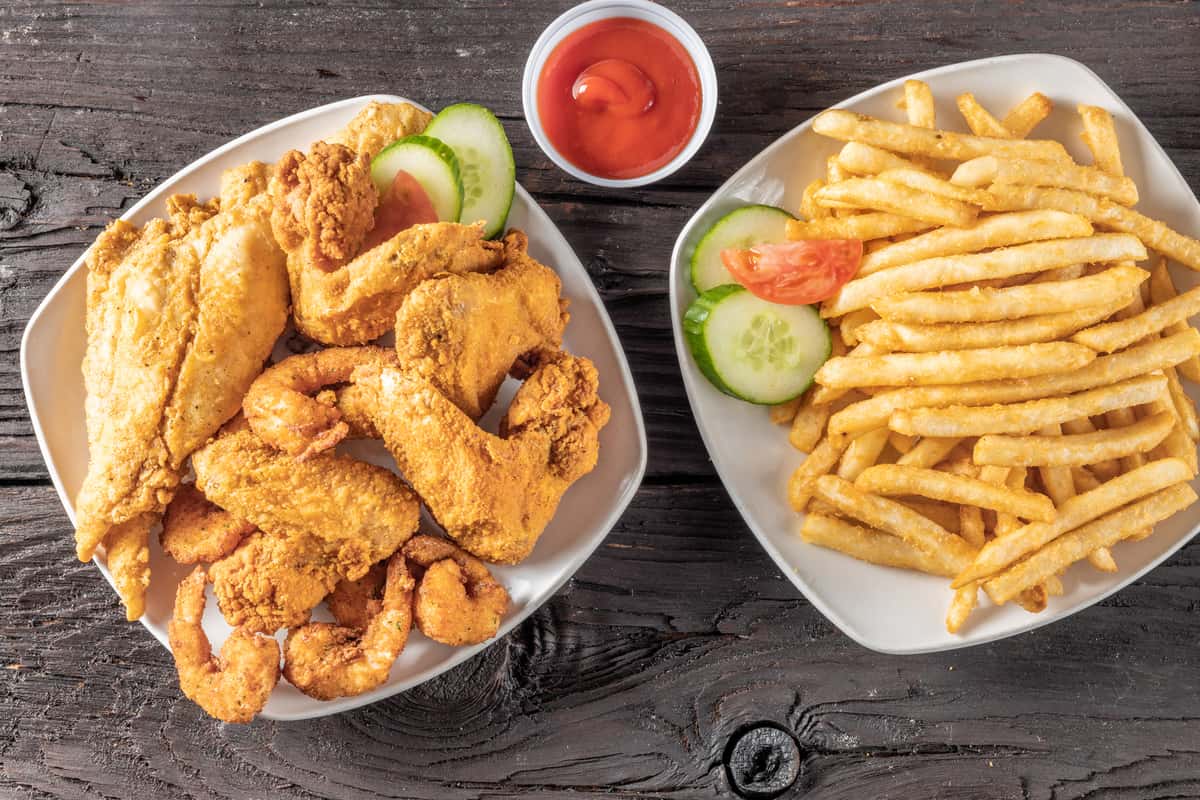 combo chicken and fries