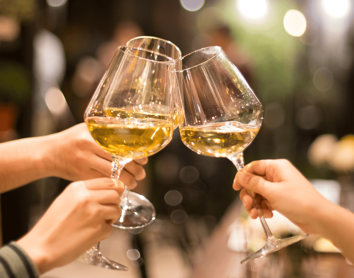 people with wine