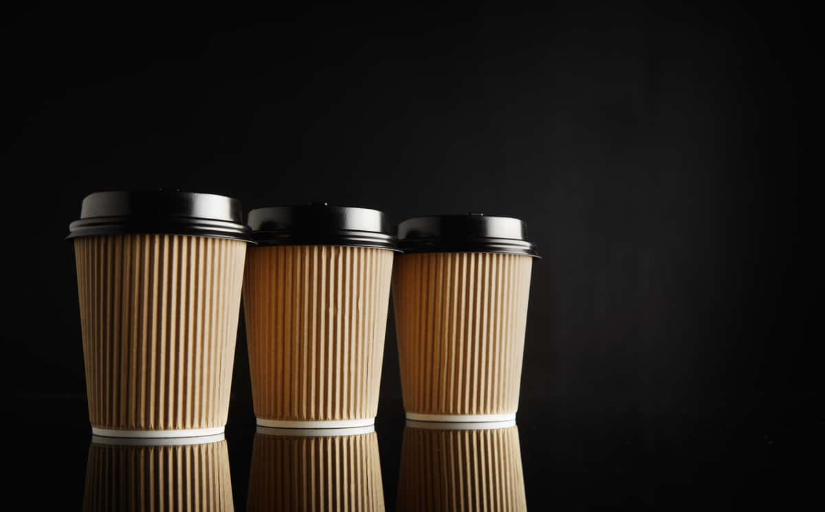 three coffees to go