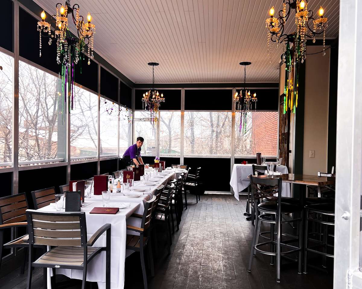 Lagniappe Room private dining setup at Lou Lou on Market