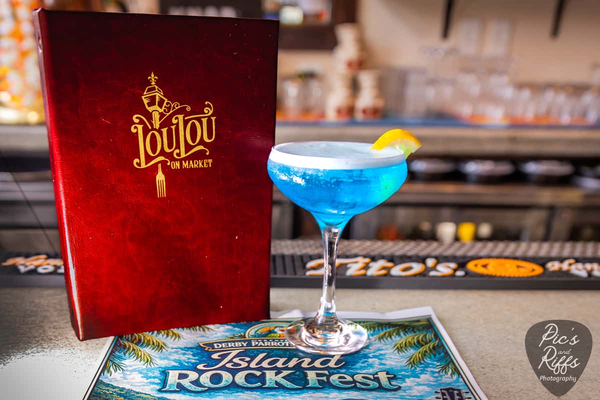 Featured cocktail from Island Rock Fest 2026 at Lou Lou on Market