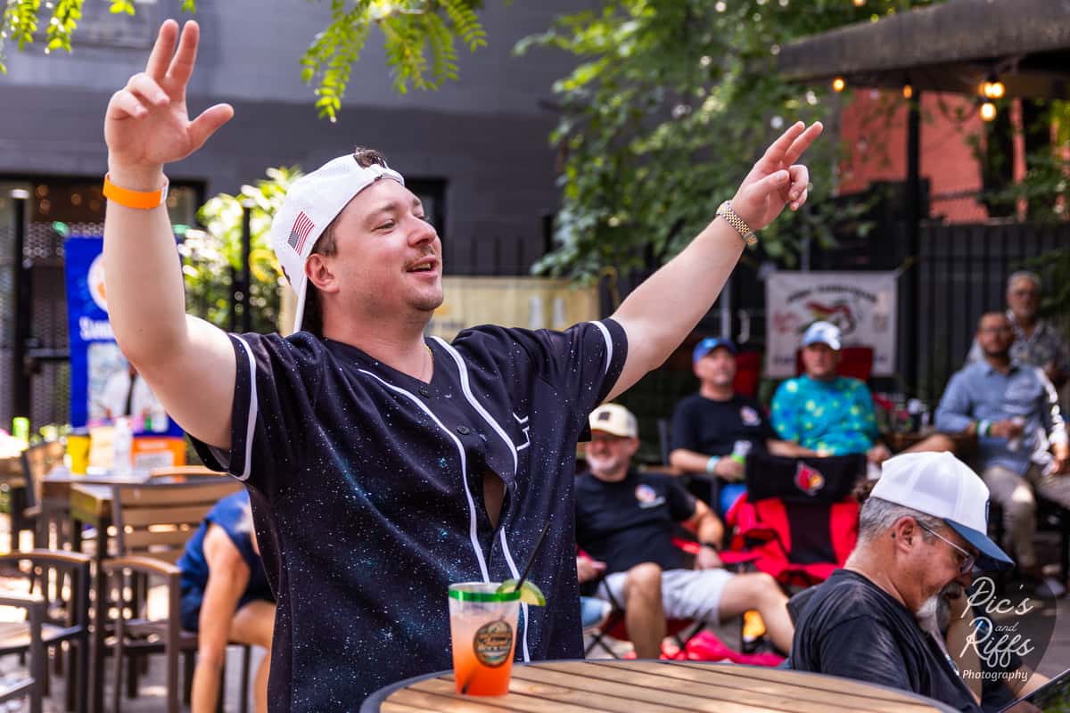 Guest dancing during Island Rock Fest at Lou Lou on Market