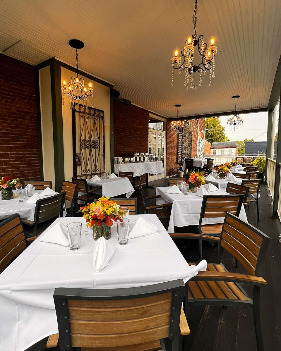 Balcony and patio at Lou Lou on Market