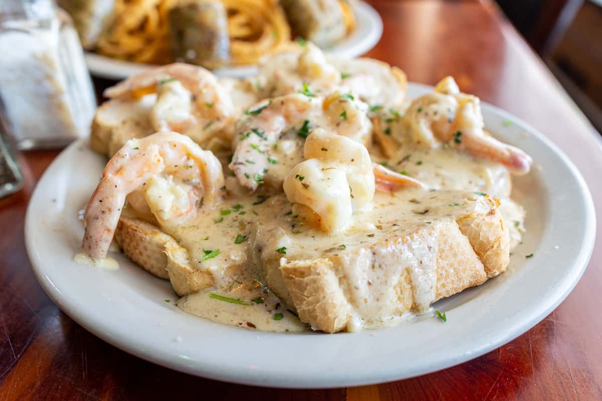 creamy shrimp dish