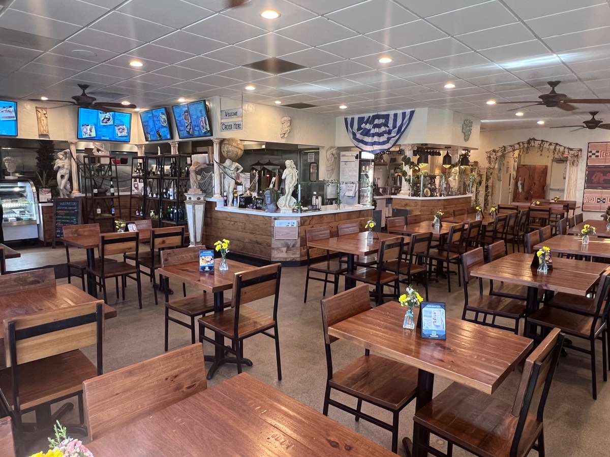 Greek House Cafe Interior Photo