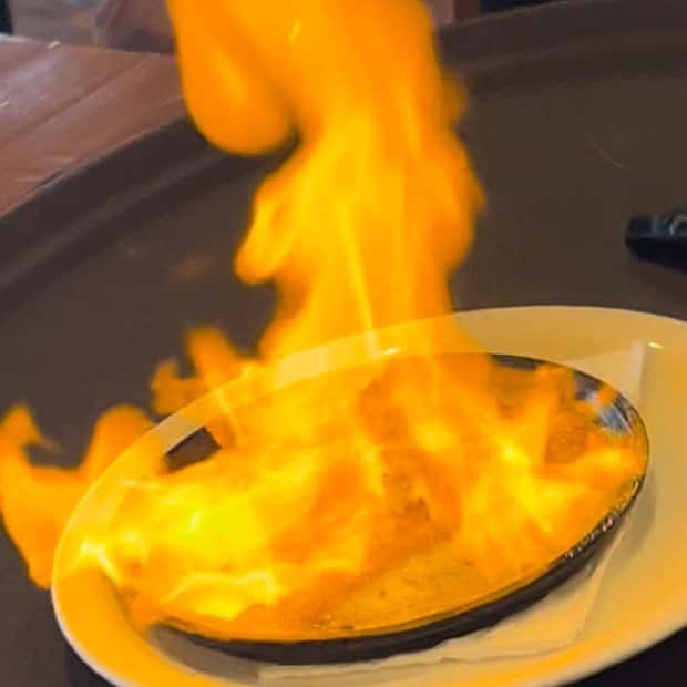 Flaming Cheese "Saganaki"