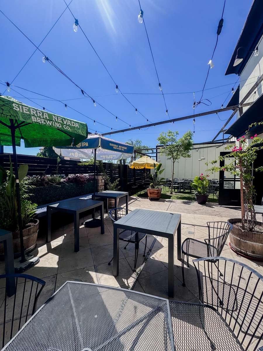 Outdoor patio area