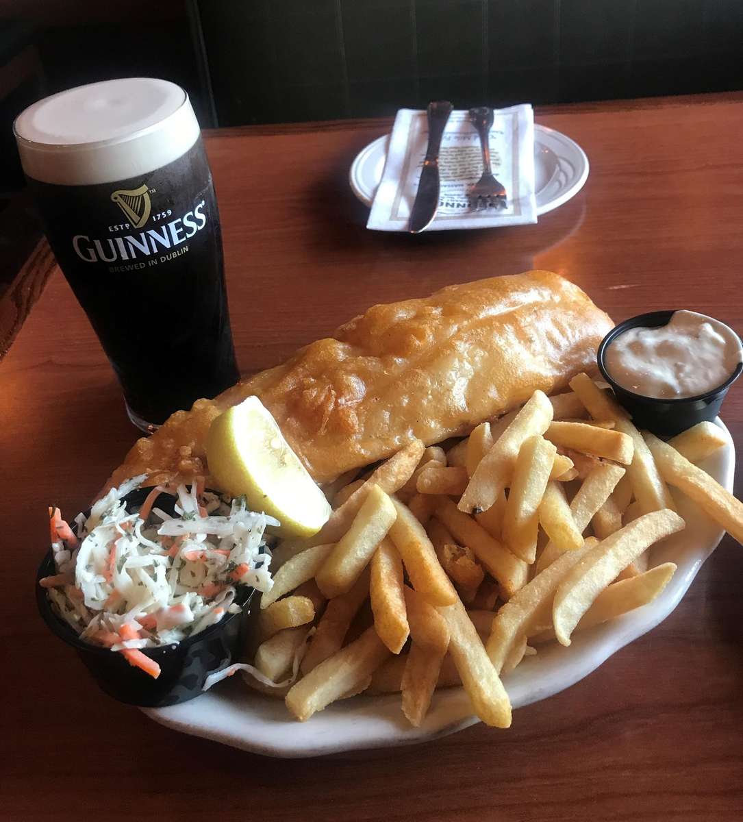 Fish & Chips with Guinness