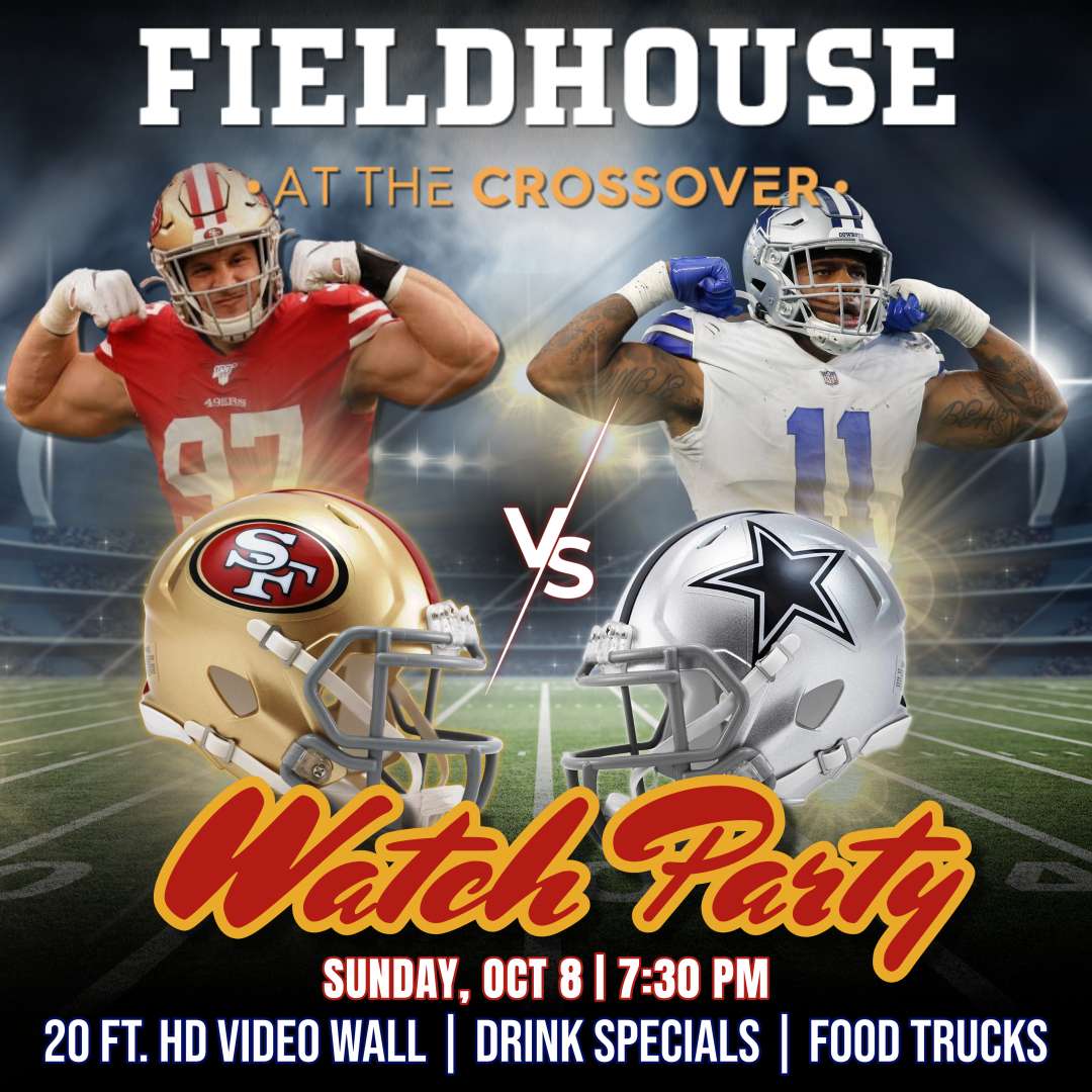 Dallas Cowboys vs 49ers Watch Party, The Fieldhouse at The Crossover, Cedar  Park, 22 January