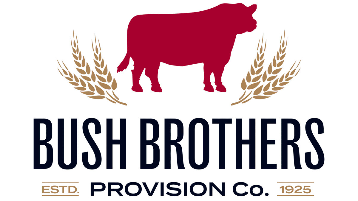 We get our burgers from Bush Brothers