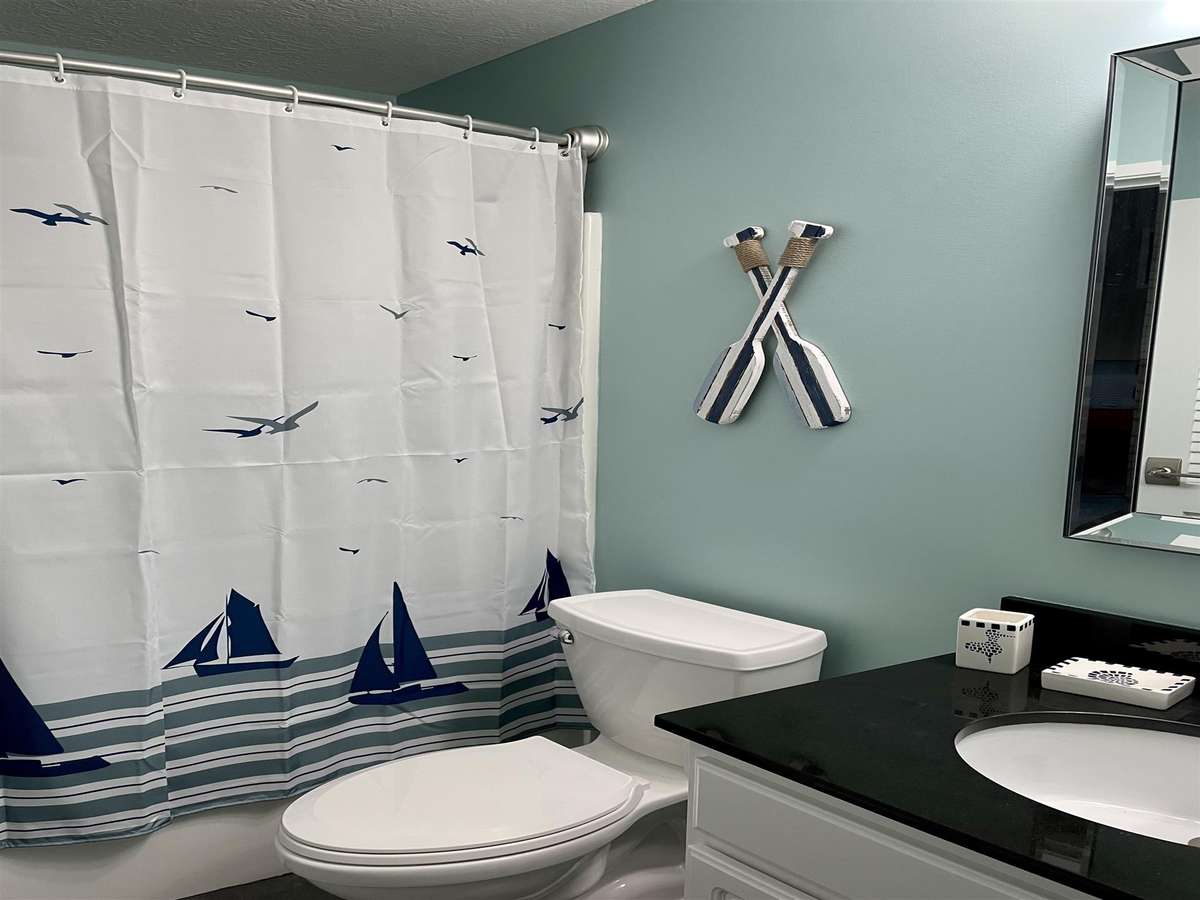 interior of condo- bathroom