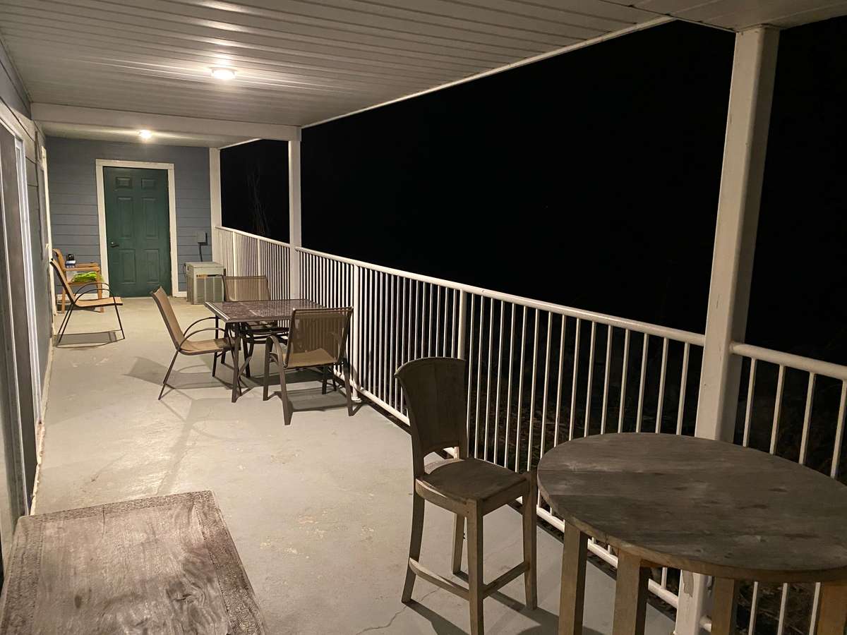balcony at night