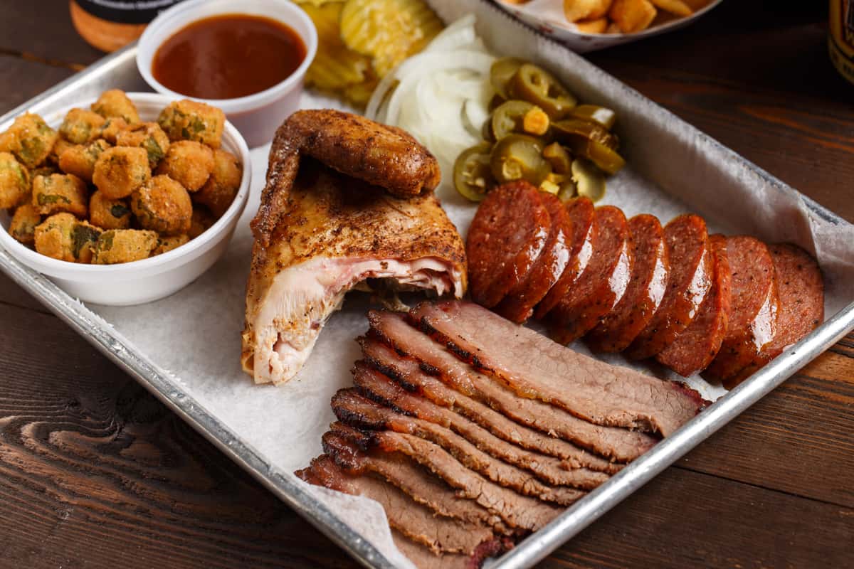 three meat plate