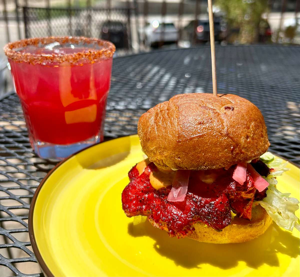 Summer Special mushroom burger