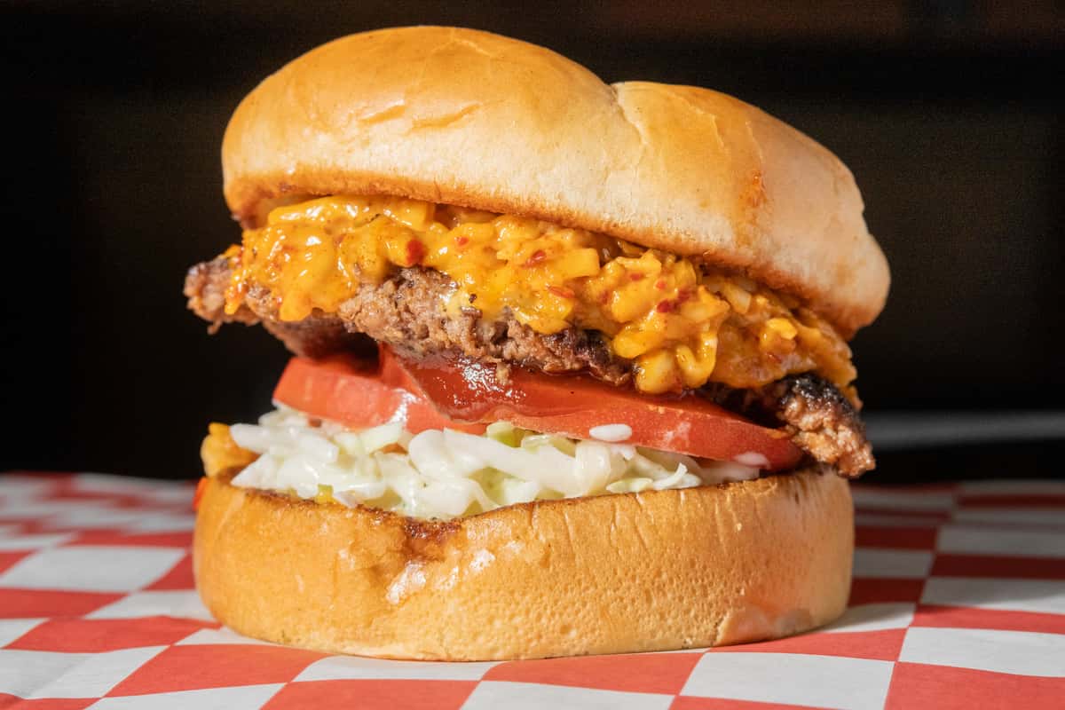 backyard bbq burger