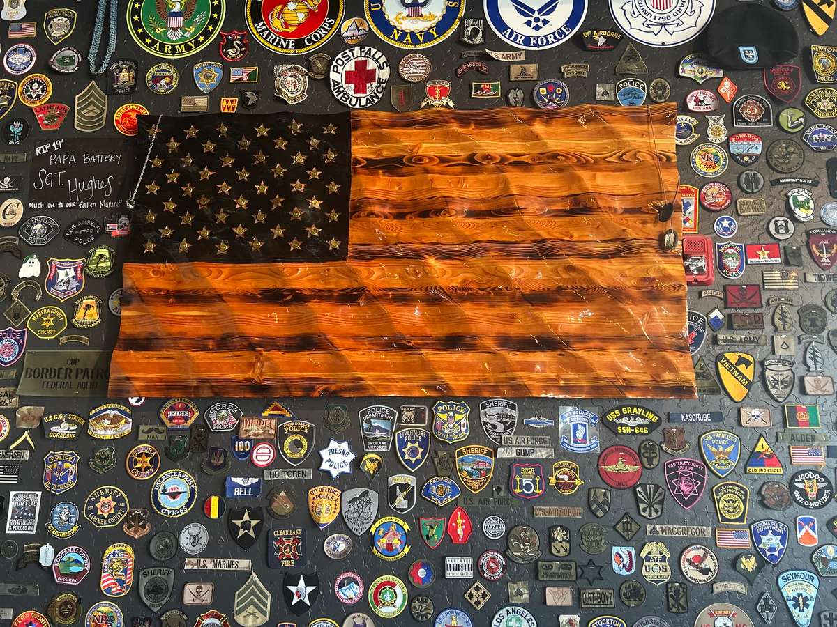 American Flag Bunker Bar