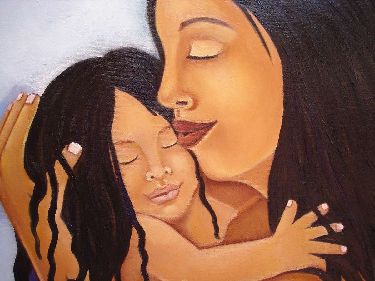 women and child