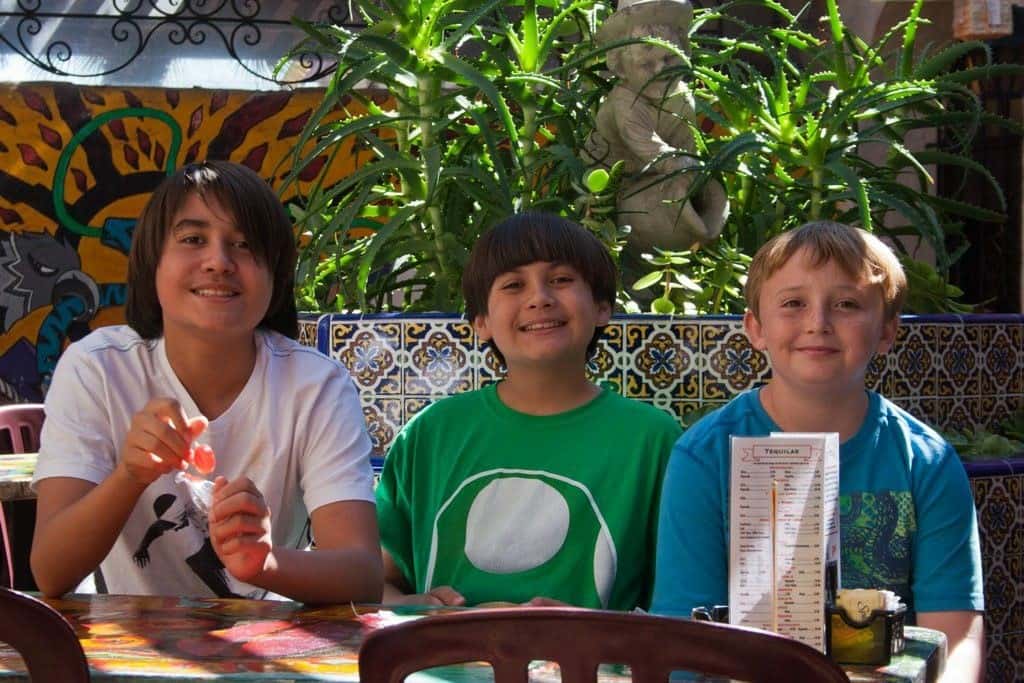 Kids at table