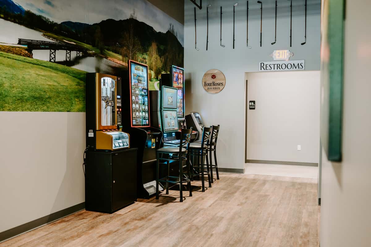 Interior section of the indoor golf restaurant