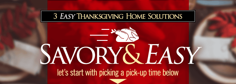 Thanksgiving Pick Up Time Header