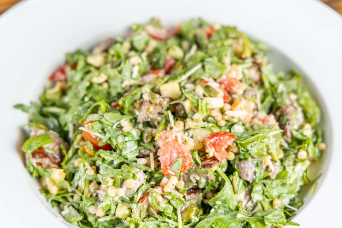 chopped steak salad