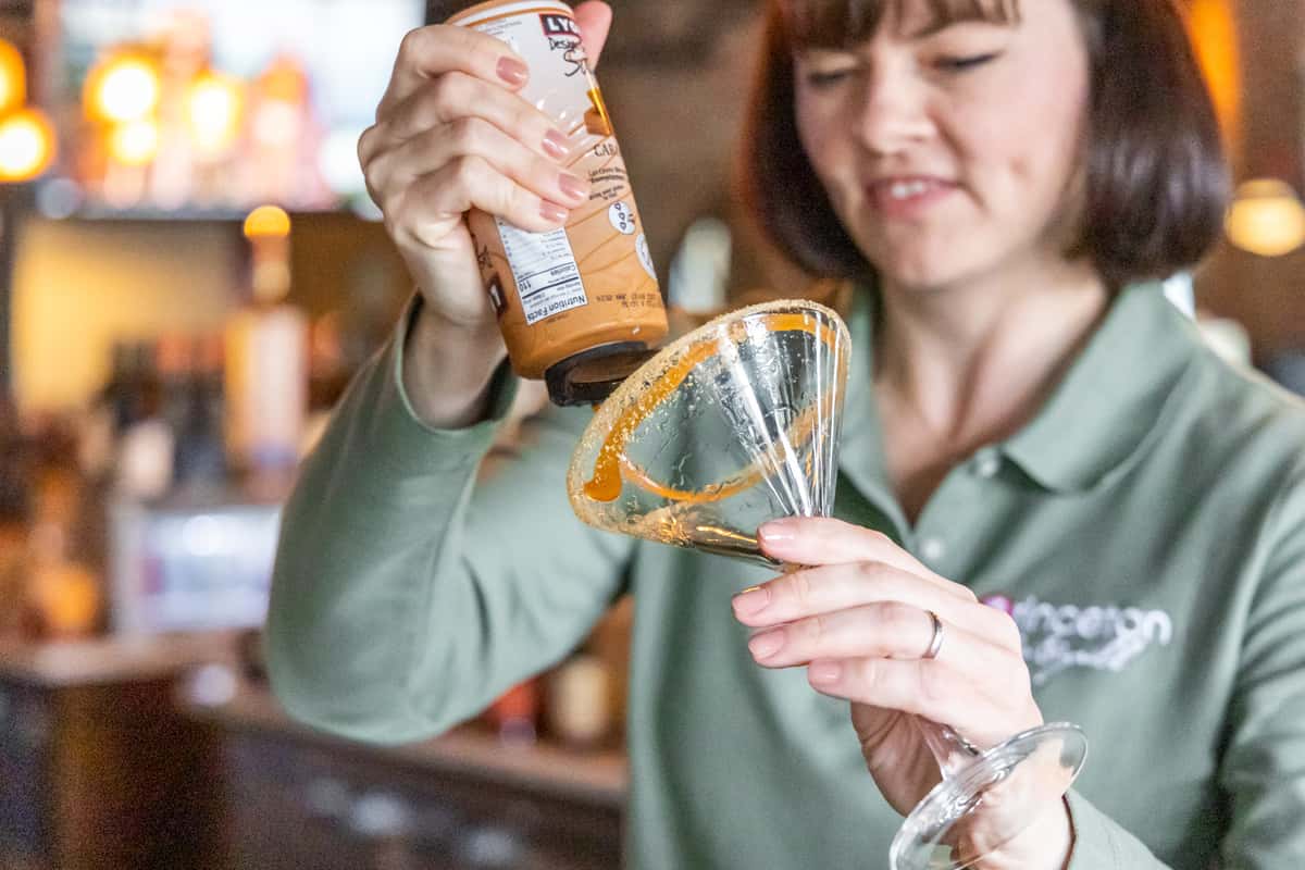 bartender making drink