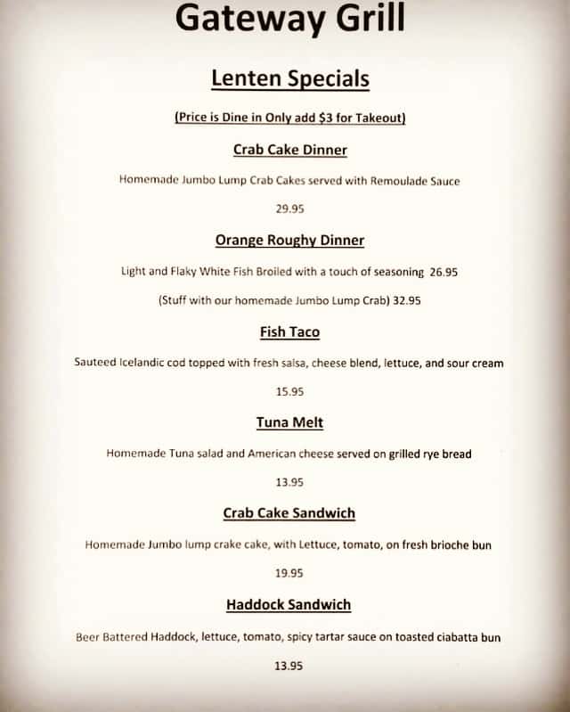 Lenten Specials