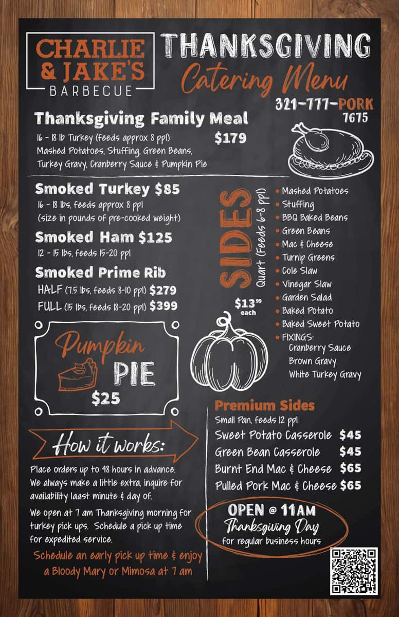 Thanksgiving Catering Flyer