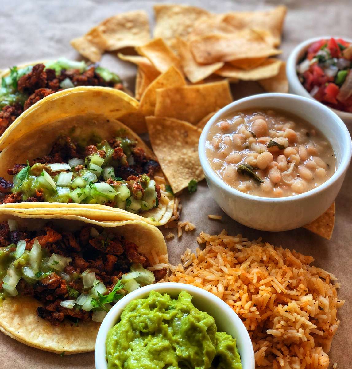 Taco Bar Party Spread
