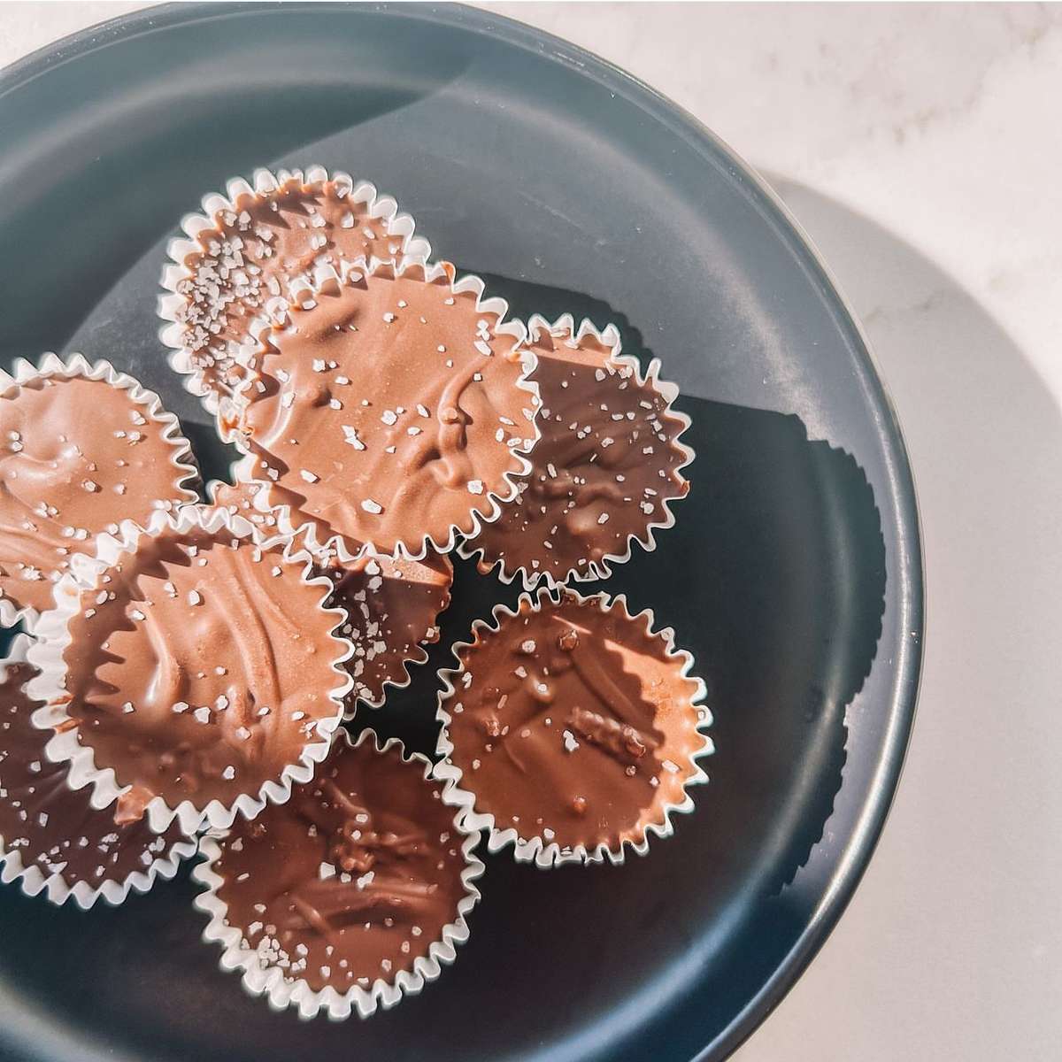 house crafted 'Nutella' (roasted hazelnuts, allulose, organic cocoa powder), organic coconut oil, coarse sea salt. GF, DF, soy-free, vegan