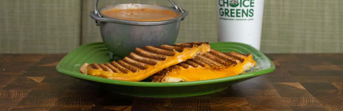 Grilled cheese with soup