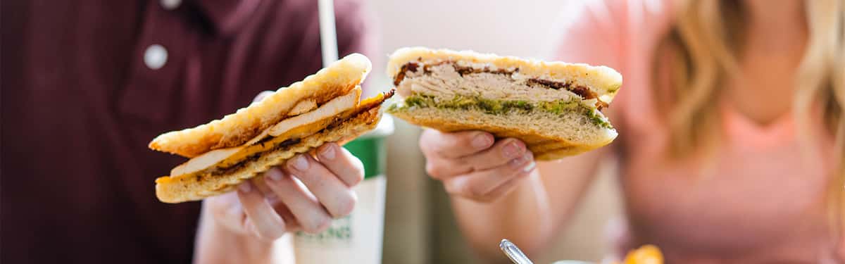 Choice Greens sandwich cheers