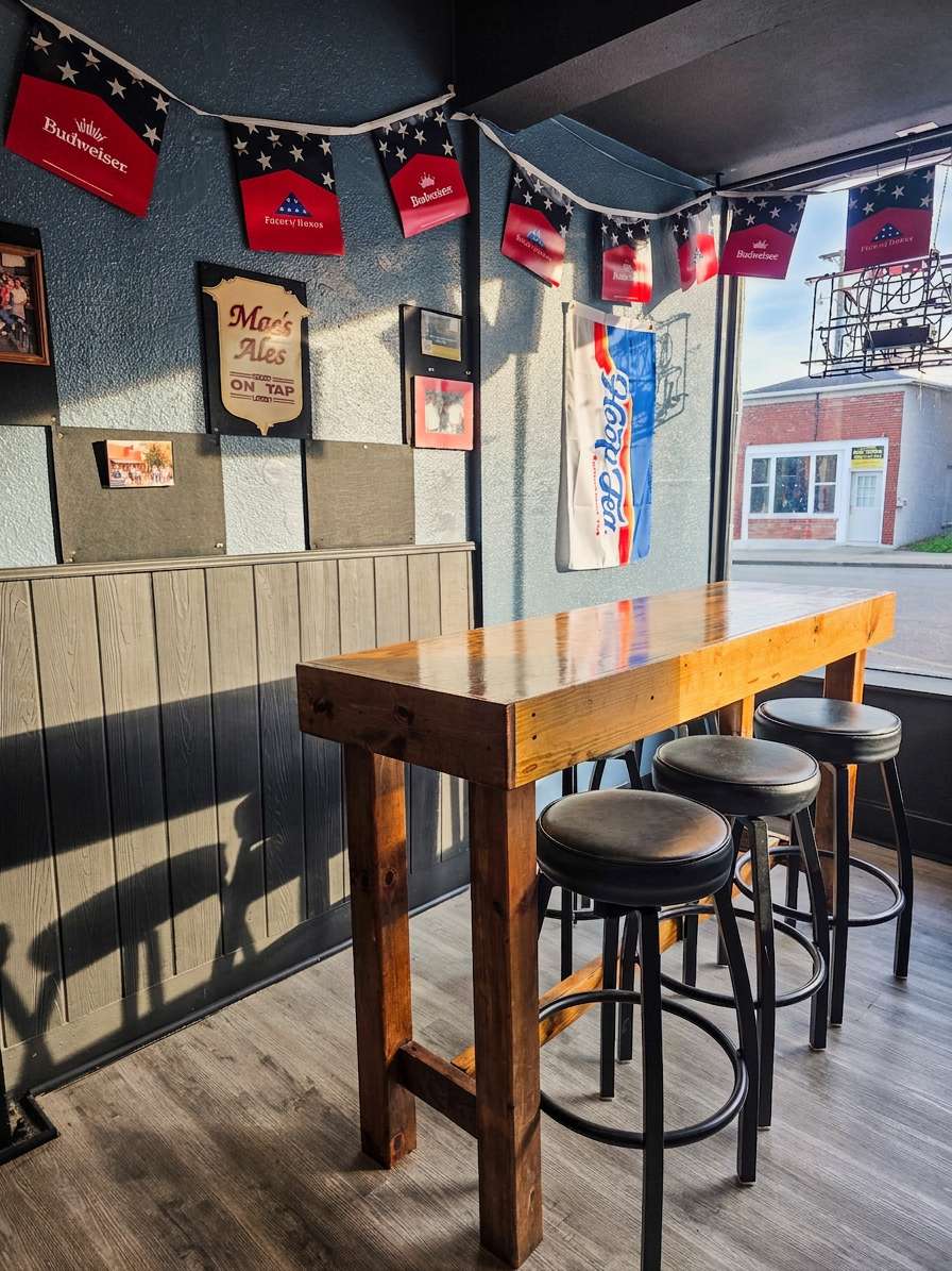 Front left table in window