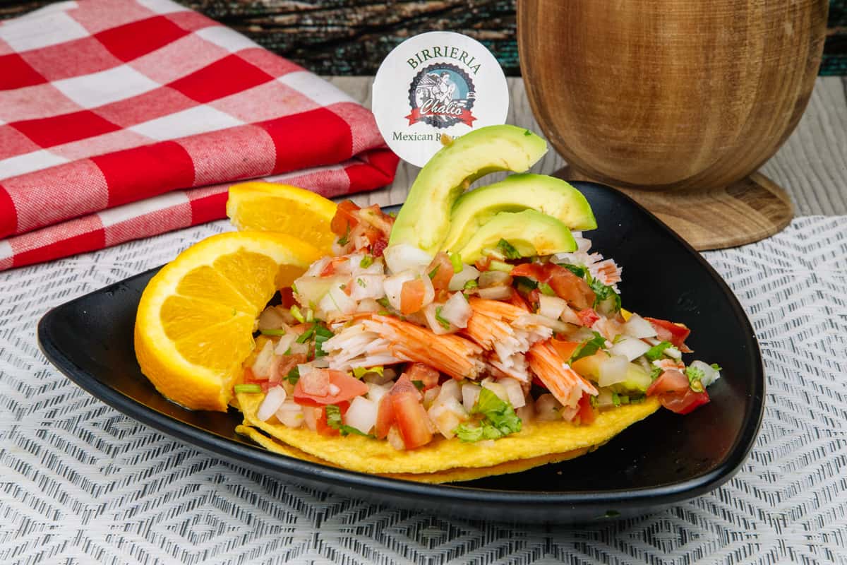 Tostada de Ceviche de Jaiba