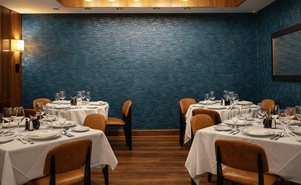Semi-private room for private events, Big Blue Seafood & Grill