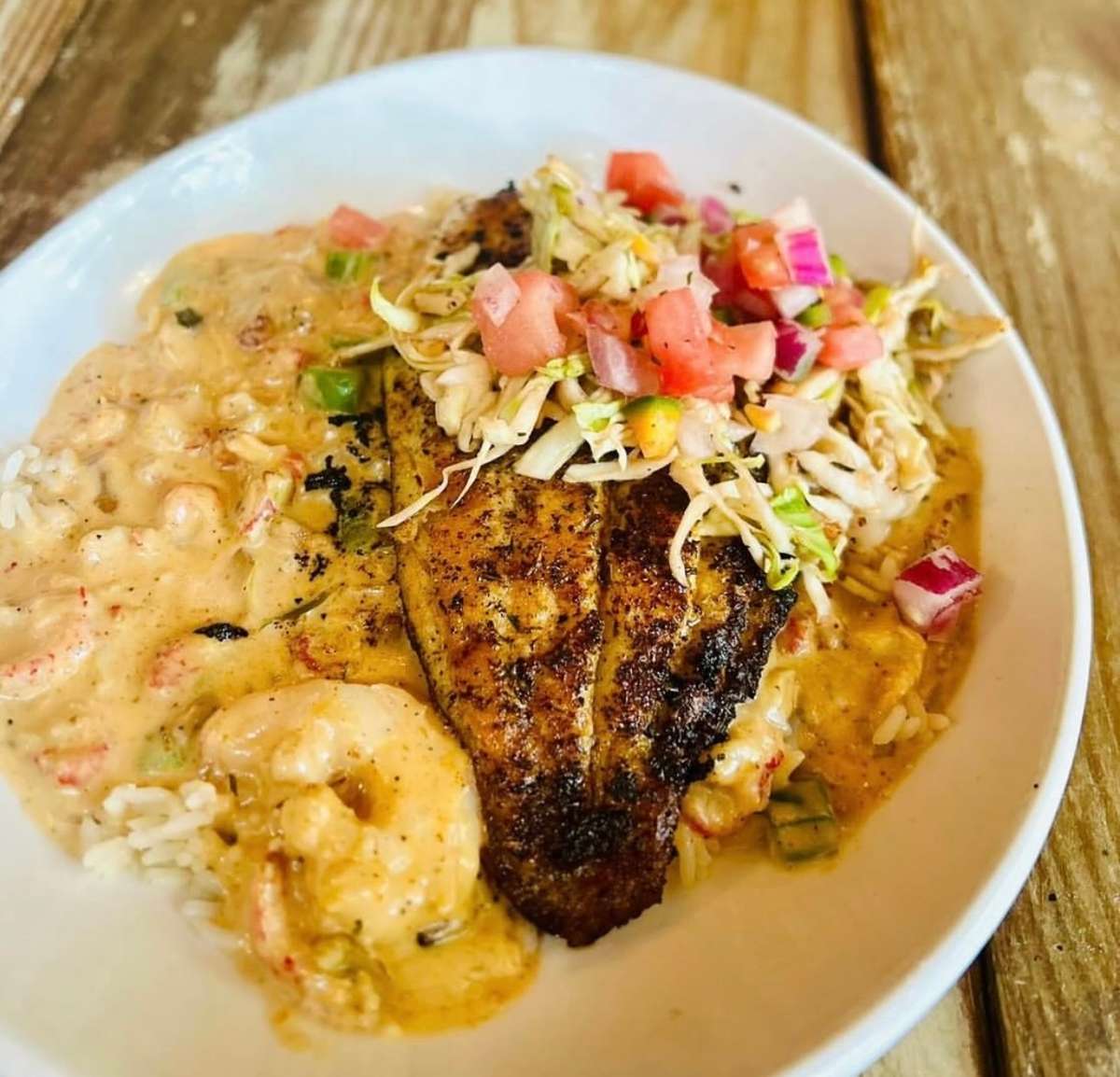 fish and grits