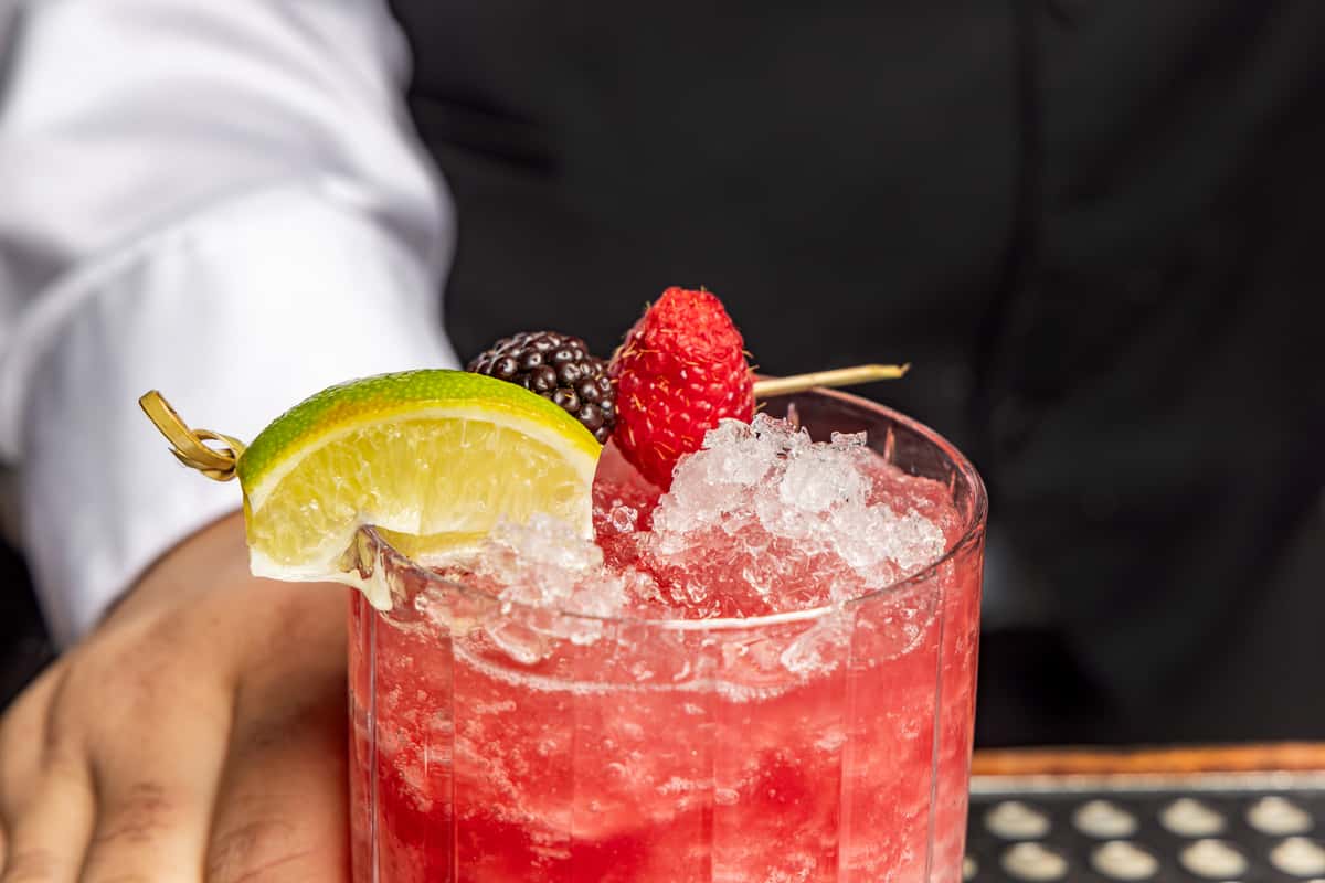 red phone booth cocktails