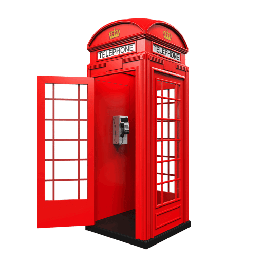 red phone booth icon