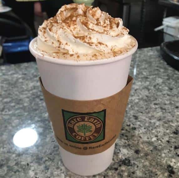 hot coffee with whipped cream