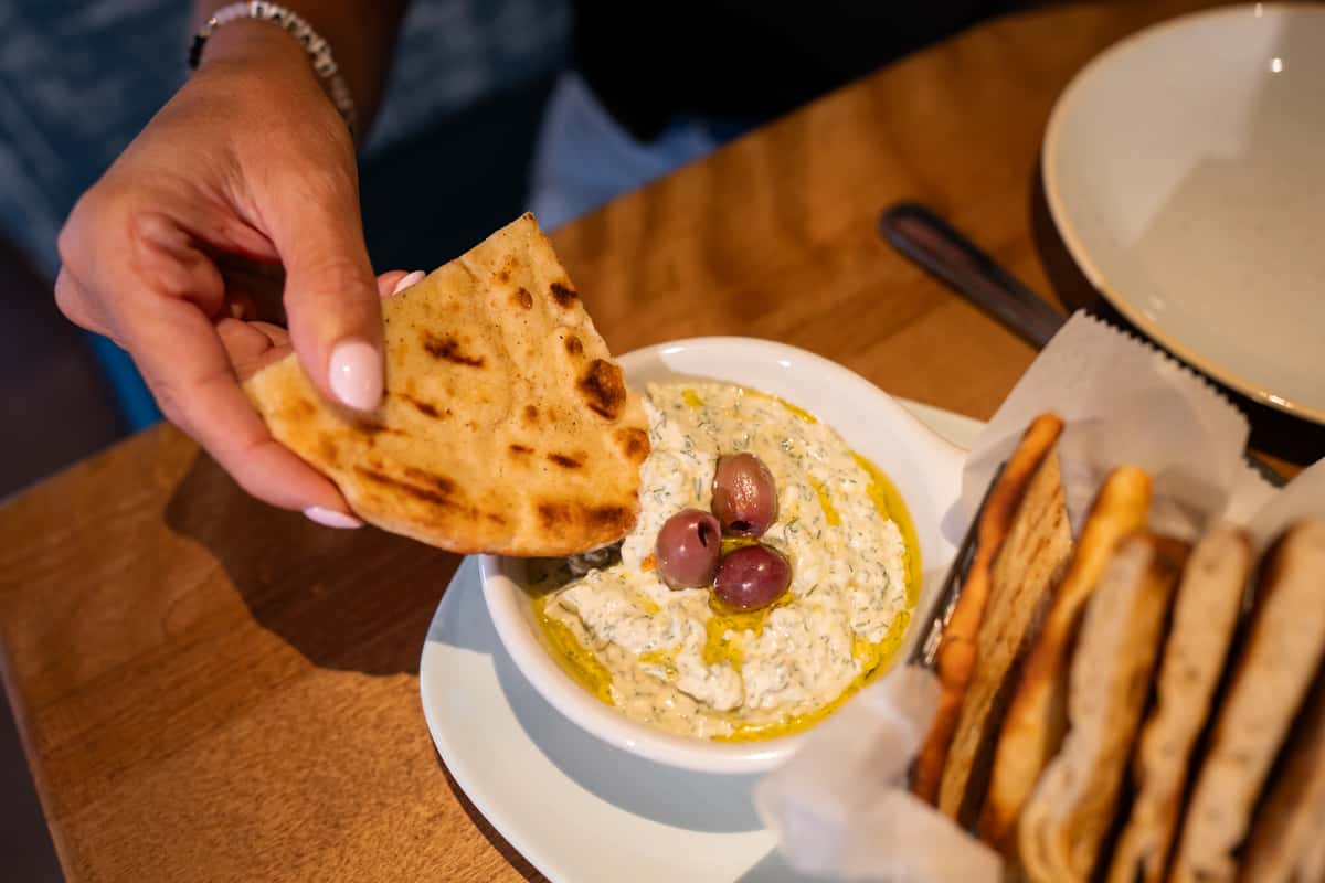 Hummus and pita