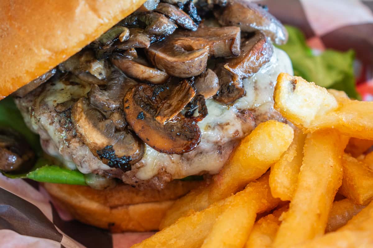 Mushroom Swiss Burger