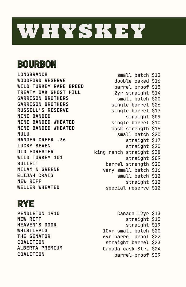 WHISKEYS