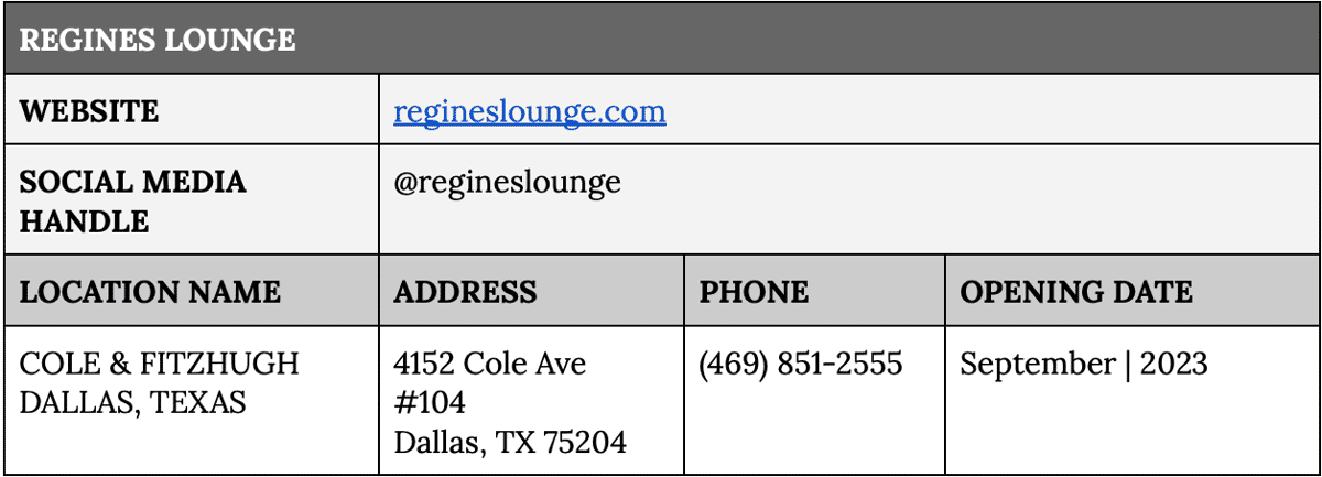 Regines Lounge