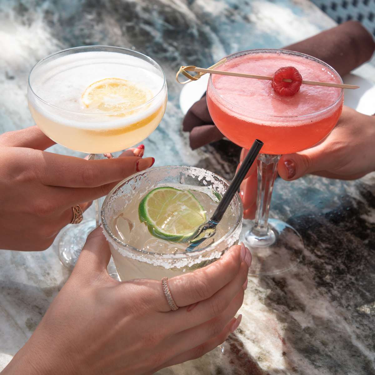 cocktail on table